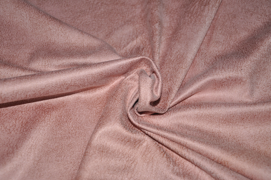 falso 100%Polyester da tela da camurça da falsificação do poliéster de 155cm