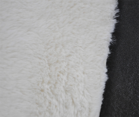 roupa exterior ocasional do cabelo do coelho de 410gsm 100%pu