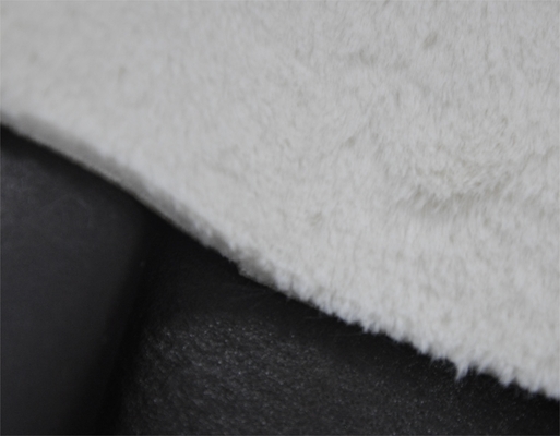 roupa exterior ocasional do cabelo do coelho de 410gsm 100%pu