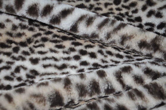 Enrugamento 150CM resistente da tela da cópia do leopardo de 435GSM 100%P
