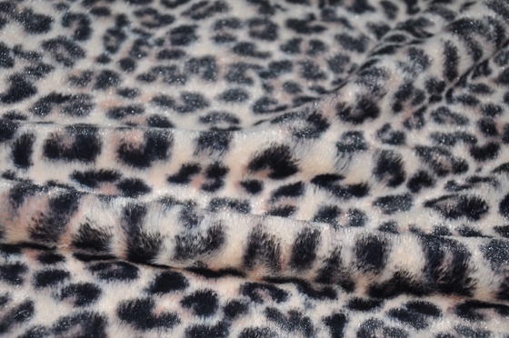 O leopardo 100% do poliéster imprime a largura da tela 310gsm 150CM