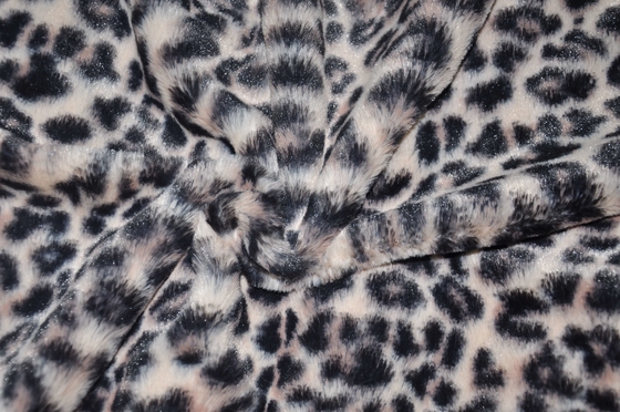 O leopardo 100% do poliéster imprime a largura da tela 310gsm 150CM
