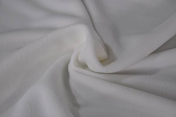 Branco 265gm 100 poliéster 150cm CW ou Velo polar ajustável