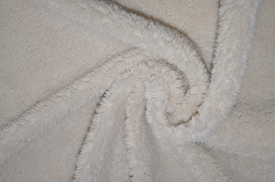Poliéster macio e delicado, ímpar da tela do algodão de Shu Fleece 150cm do calor
