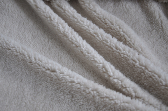 Poliéster macio e delicado, ímpar da tela do algodão de Shu Fleece 150cm do calor