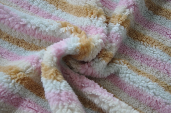 Delicado e confortável, morno e consolidando a tela de mistura de Shu Velveteen Polyester Wool Cotton