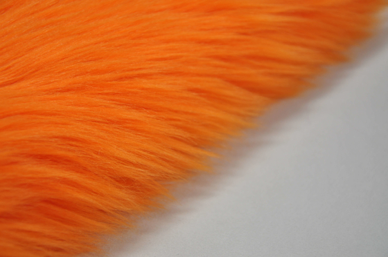 a tela longa alaranjada do Fox do falso da pele do falso do cabelo da cor 150cm, apresenta sua personalidade e para fazer seu espaço estar para fora