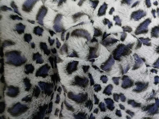 Tela 100% luxuoso do poliéster da cópia do leopardo para a forma original