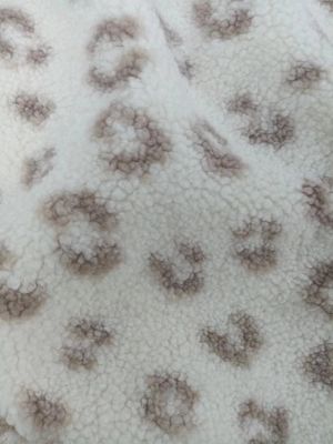 515 gm Suede composto de lã de cordeiro impresso da mesma cor