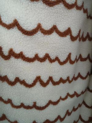 Jacquard 100% Poliéster Sherpa Tecido Falsos 150cm Ajustável 340GSM